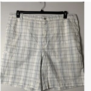 Boca Classics men's size 42 shorts multicolor plaid zip 100%Cotton